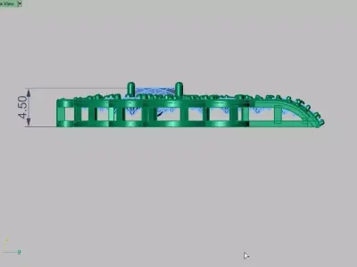 ArtDeco inspired Brooch 3D print model