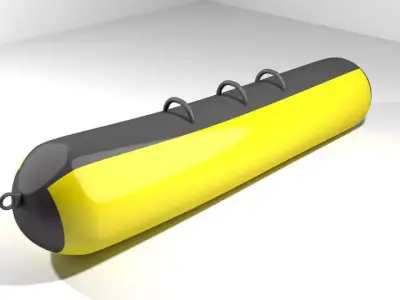 Inflatable row boat - Type 3 3D model