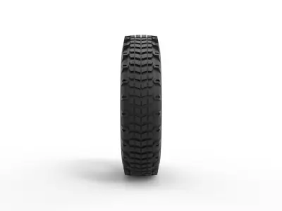 Offroad tire 27 Scale 1 to 10 3D print model