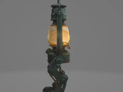  Lantern with a robotic twist 3D model