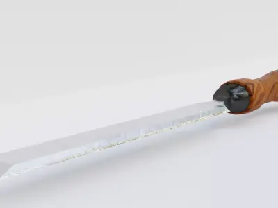 Onyx Damascus Chisel  Low-poly 3D model