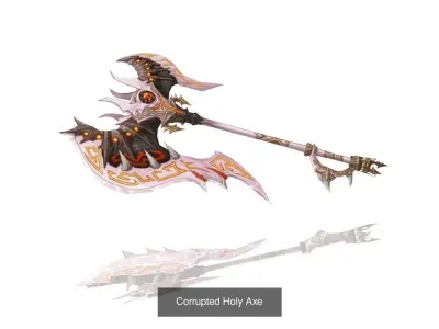 Corrupted Holy Weapons 3D Model Pack