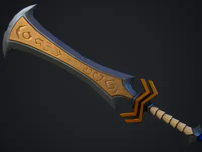 Stylized Fantasy Sword Pack Low-poly 3D model