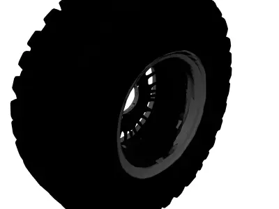 OffRoad Tire Wheel Rim 3D model