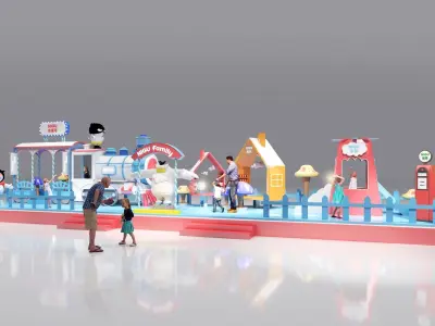 mall atrium booth 3D model