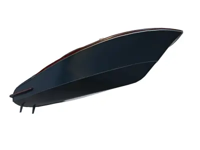 Luxury Boat Low-poly 3D model