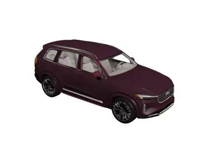 Volvo XC90 2026 Premium Full-Size SUV with Modern Design 3D model