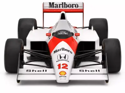 McLaren MP44 Formula One STL Printable Racing Car Model 3D print model