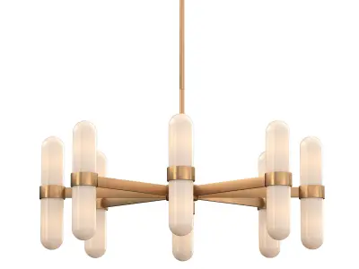 ORIEL CHANDELIER - BRASS 3D model