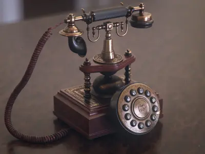 Victorian Phone Free 3D model