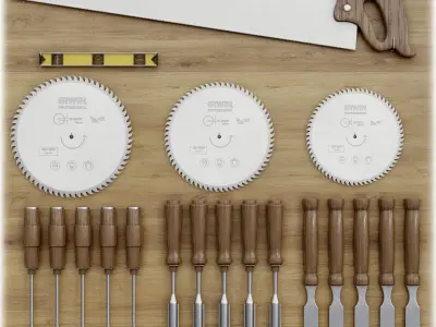 Carpentry Tools 3D model