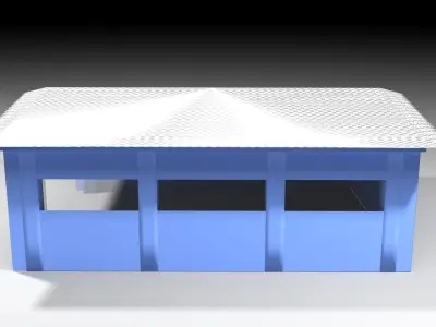 Aircraft Hangar 2 3D model
