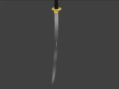 Shi Katana Free low-poly 3D model