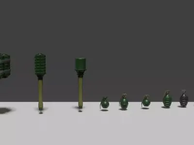 Hand grenades 3D model