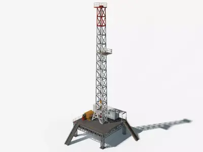 Oil Derrick 3D model purchase