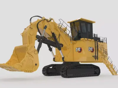 Mining Shovel Excavator 3D model