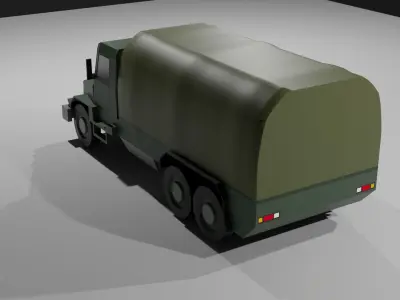 Supply Truck Low-poly 3D model