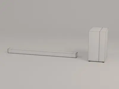 Soundbar with Subwoofer  Free 3D model