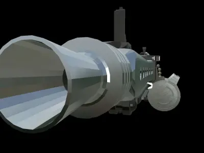 Low-Poly Light Machine MG42 3D Model Low-poly 3D model