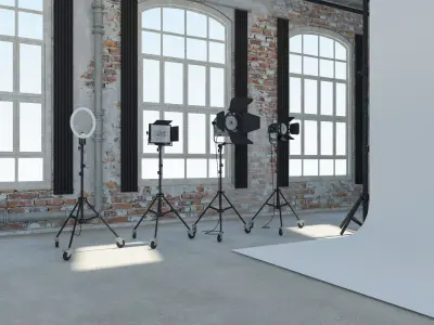 Loft Photo Studio 3D model