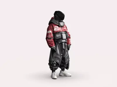 Night City Character Resident 3D model