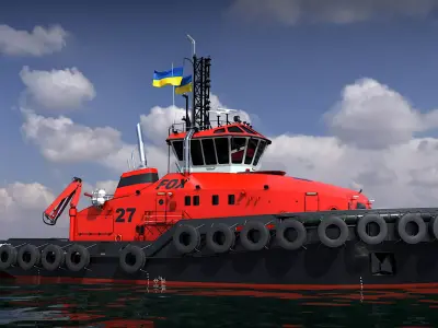 Dual Fuel Tug 3D model