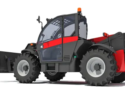 3D Grab Bucket Telehandler 3D model