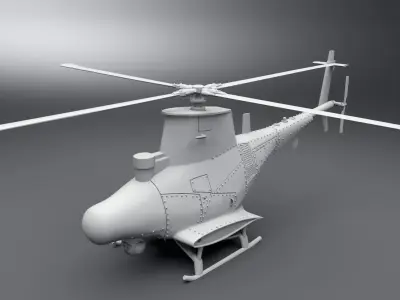 MQ8b Fire Scout Scale model 3D print model