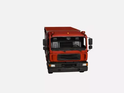 Realistic Fire Truck Detailed Emergency Vehicle 01 3D model