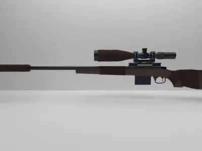 M24 Sniper Rifle Low-poly 3D model purchase