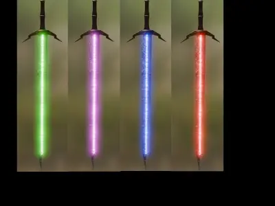 Mythical sword 3D model