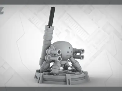 SPIDER ER-BOT 16 - Bonus Pen Holder Configuration 3D print model