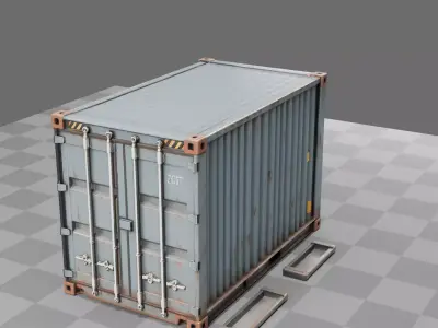 Modular Shipping Container 3D model