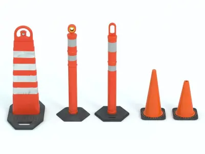 Construction Traffic Cone 3D model