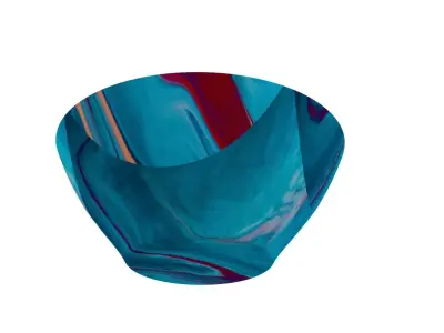 Sky Blue Color Bowl 3D model