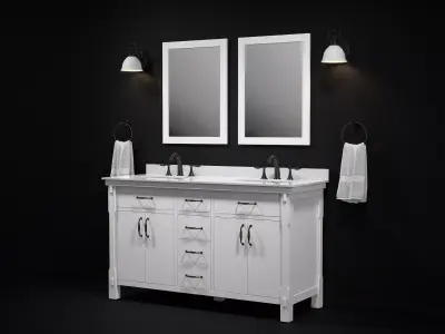 OVE Bellington 60 THD White 3D model