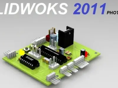 Motor Control Module Circuit Free 3D model