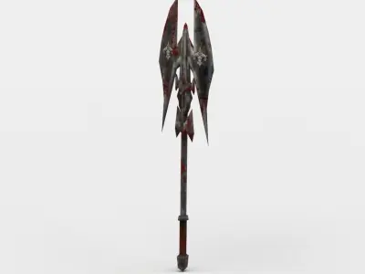 Axe sword Low-poly 3D model