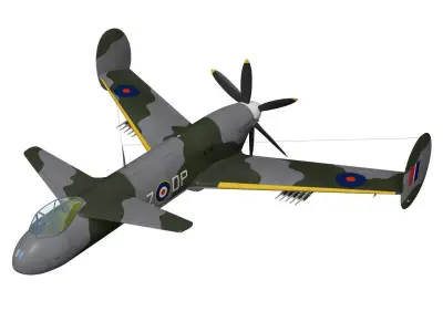 BoultonPaul P100 3D model