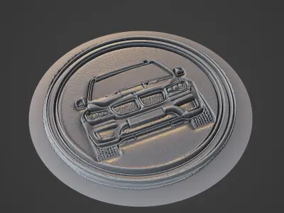Car Pendant Medallion 3D print model 80