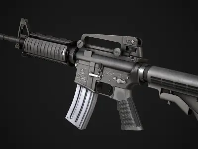 AAA M4A1 Game Ready PBR Low-poly 3D model