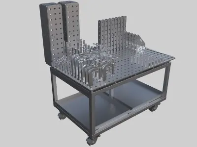Welding Table 3D model by jaketnet2012