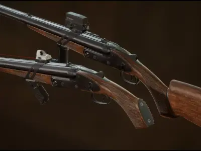 Weapon Pack 2 Low-poly 3D model