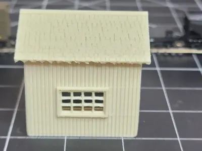 N-Scale Shunting Shack for Uncoupling N-Scale Trains 3D print model