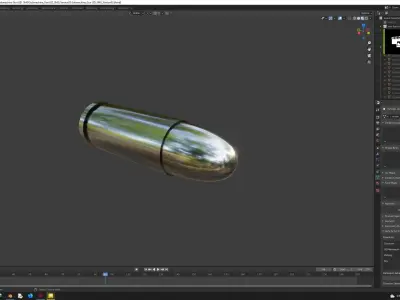Bullet 3d model free Free low-poly 3D model