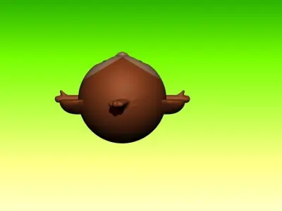 Monkey 3D model buy
