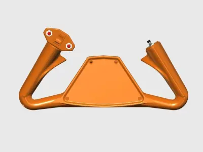 Editable Beechcraft King Air Yoke V1 3D print model