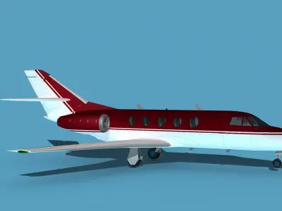 Dassault Falcon 20 V13 3D model