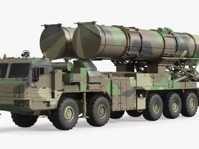 Strategic Long Range Air Defense Transporter 3D model