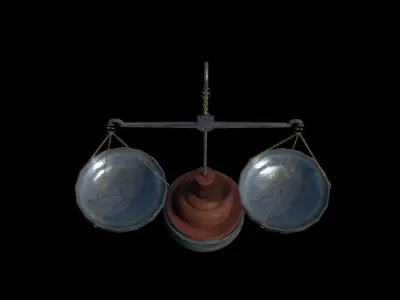 Balance scale 3D model